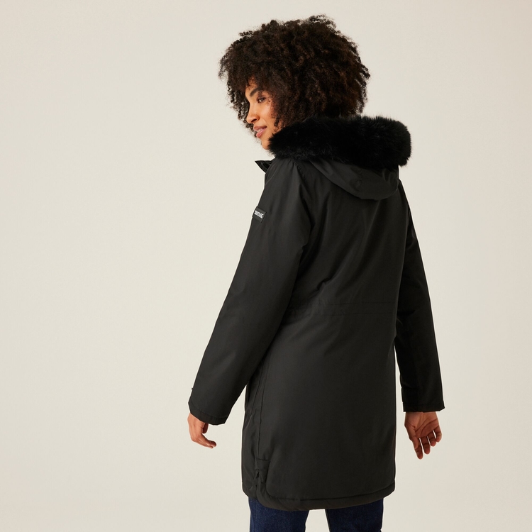 Womens waterproof parka coats with fur hood new arrivals