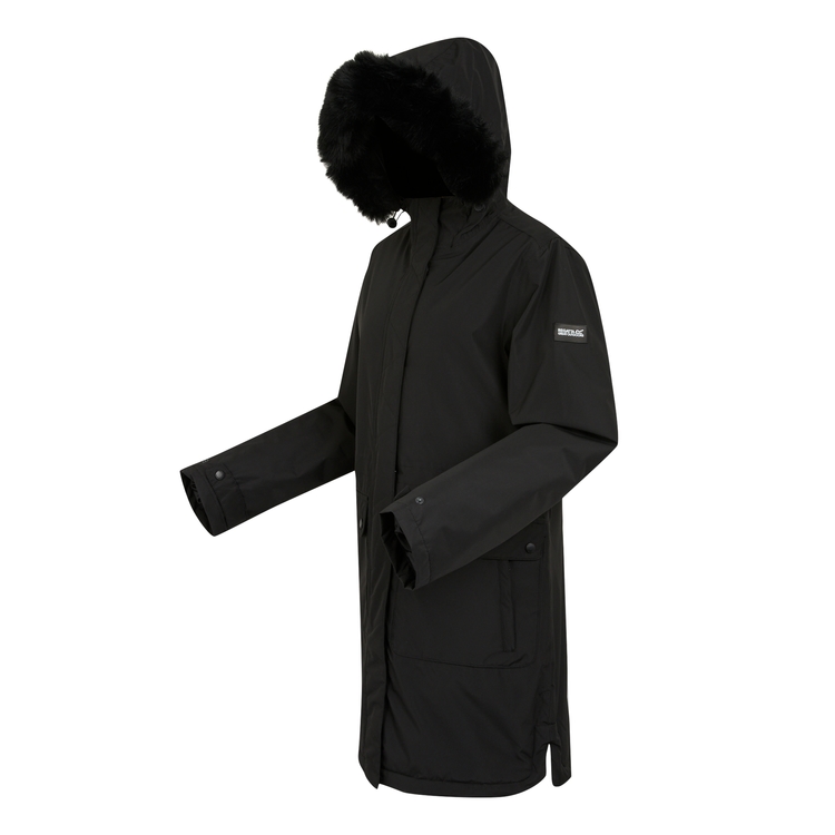 Regatta lumexia ii waterproof insulated parka jacket black outlet