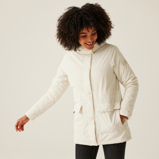 Women s Mireya Waterproof Insulated Jacket Light Vanilla Spot Print