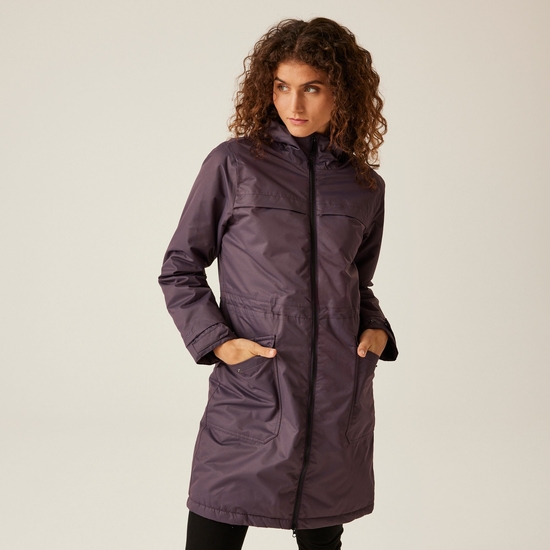 Plum parka coat hot sale