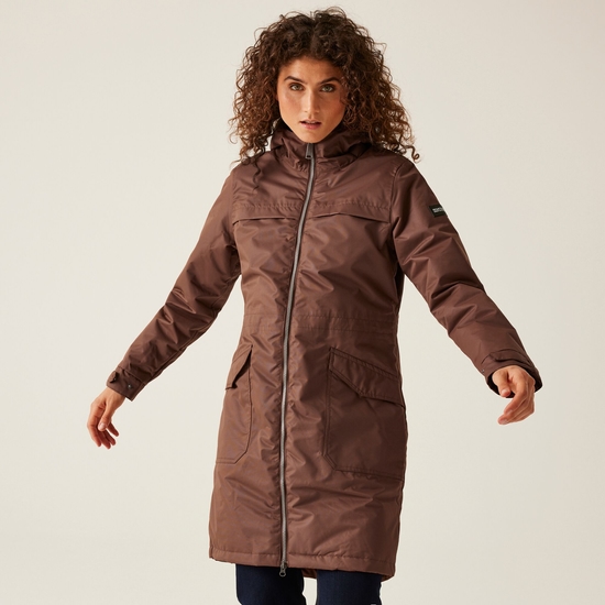 Womens waterproof parka coats with fur hood deals