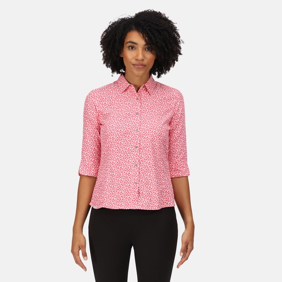 Nimis IV Femme Chemise imprimee Rose Regatta FR