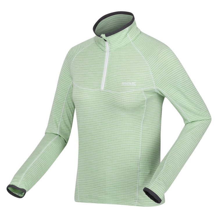 Quick-drying sweatshirt with a 1/4 zipper Regatta Hepley green