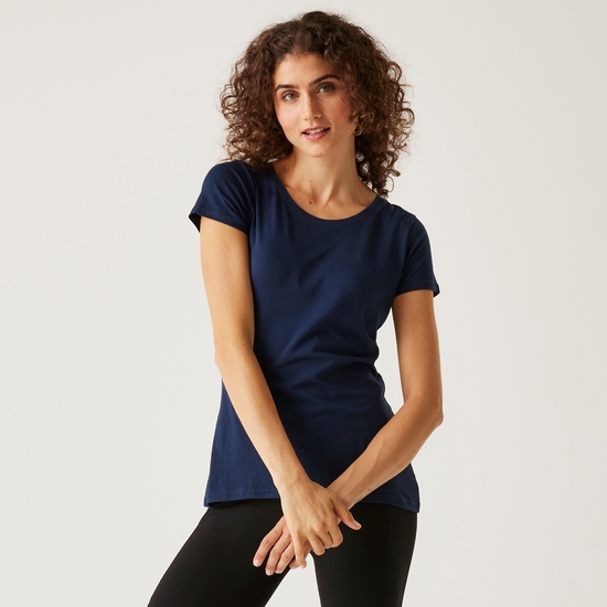 Women's Carlie Coolweave T-Shirt - Navy | Regatta ROW