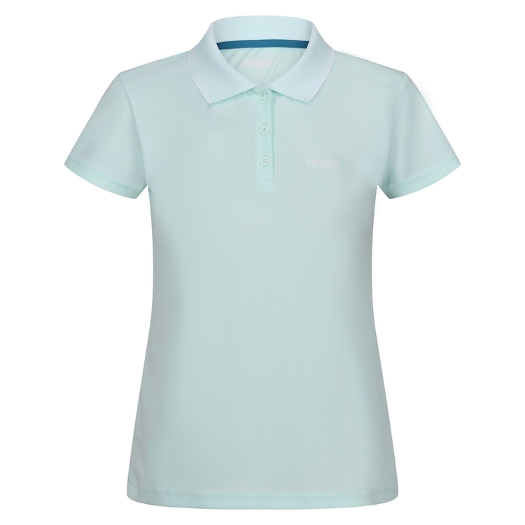 Women's Maverick V Active Polo Shirt Bleached Aqua