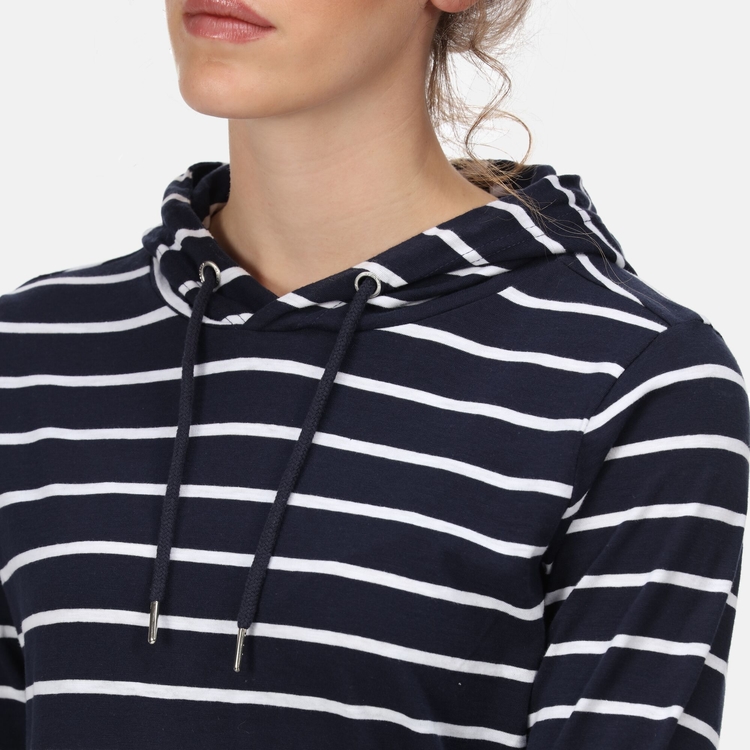 Black and white striped hoodie women's shop