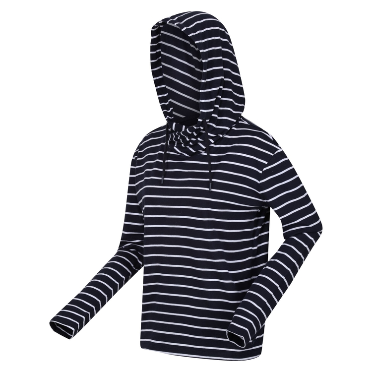 Womens black and white hoodie discount