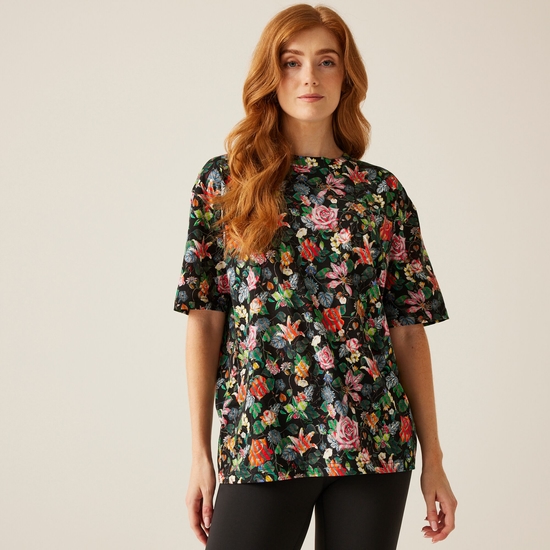 (レガッタ) Regatta レディース Christian Lacroix Bellegarde 花柄 半袖 Tシャツ トップス RG9502 (マルチカラー) Regatta Womens/Ladies Christian Lacroix Bellegarde Floral T