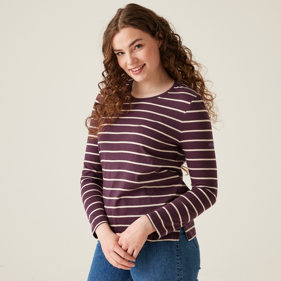 Women's Federica II Long Sleeved T-Shirt - Deep Plum Light