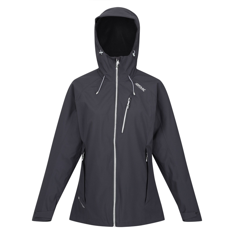 Women's birchdale waterproof jacket seal grey black top