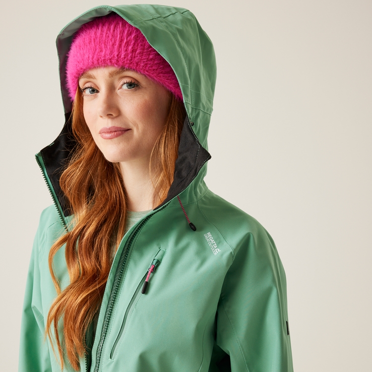 Ladies green waterproof jacket new arrivals