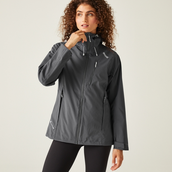 Women s Birchdale Waterproof Jacket Seal Grey White Regatta UK