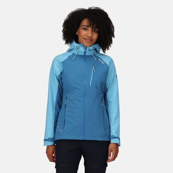 Blue waterproof jacket womens on sale