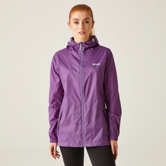 Womens purple waterproof jacket top