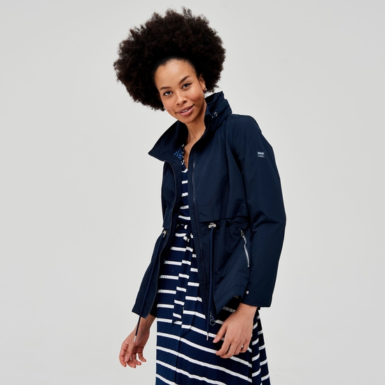 Navy rain jacket womens new arrivals