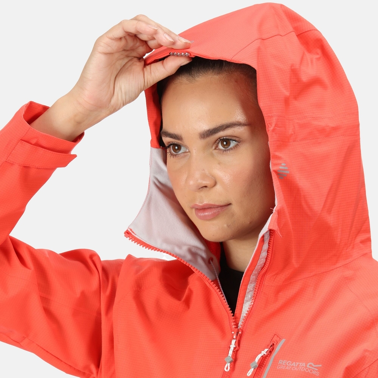 Women s Highton Pro Waterproof Jacket Neon Peach Regatta ROW