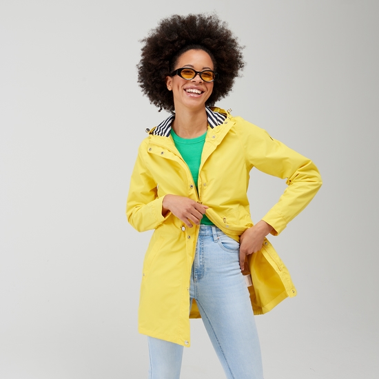 Yellow waterproof womens jacket 2025