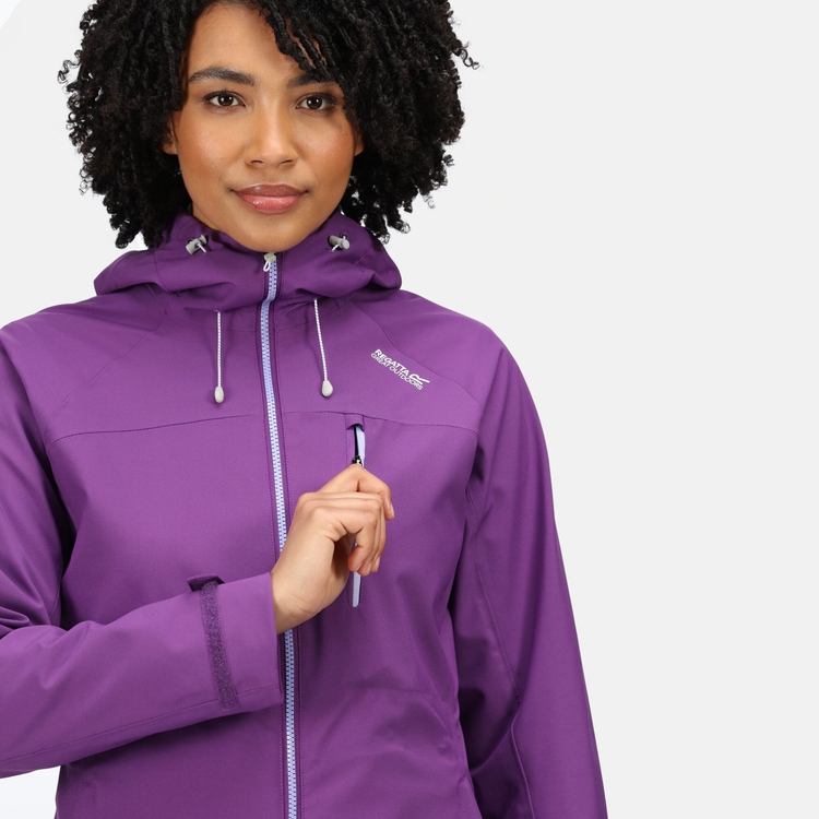 Women s Britedale Waterproof Jacket Plum Jam Regatta UK