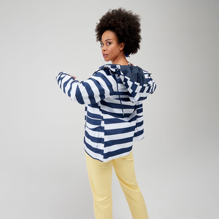 Regatta blue and white striped jacket outlet