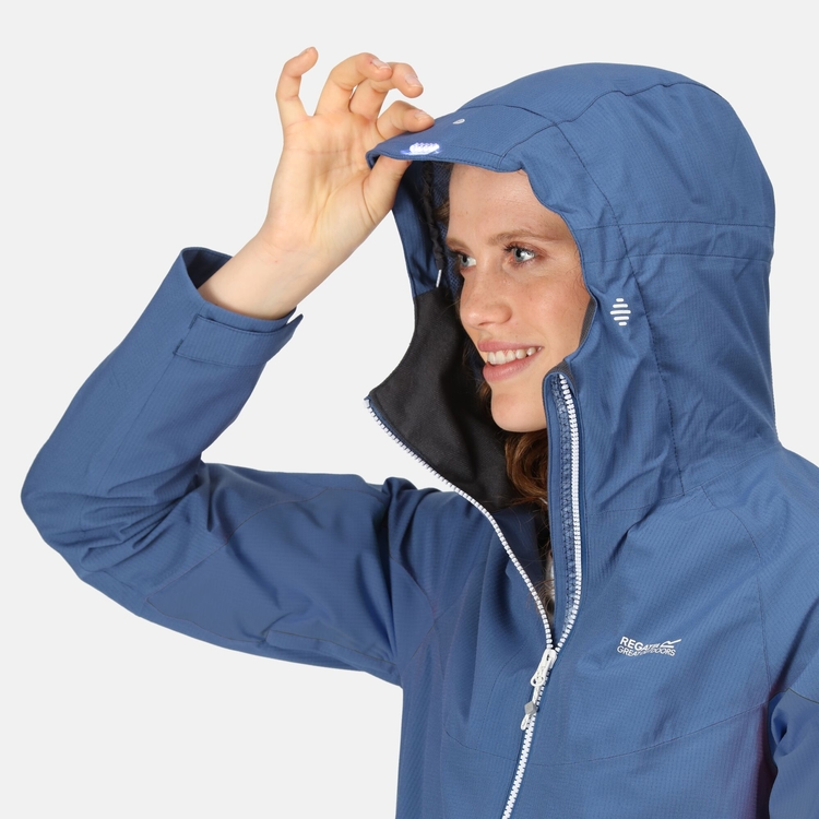 Women s Raddick Waterproof Jacket Dusty Denim Regatta ROW