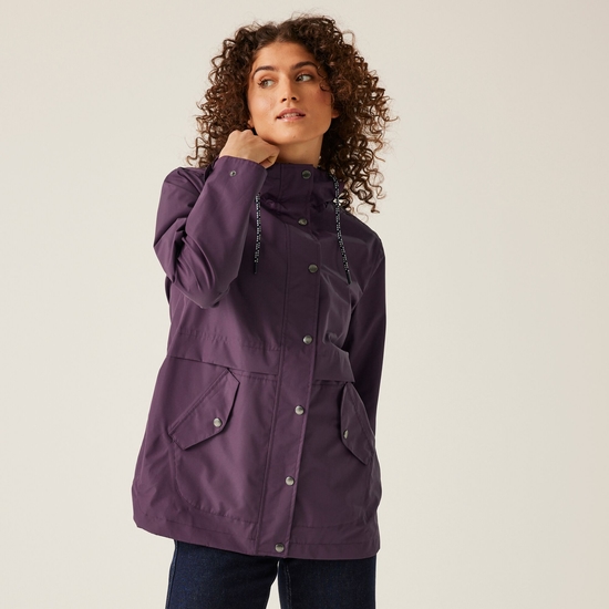 Women s Bayla Waterproof Rain Jacket Deep Plum
