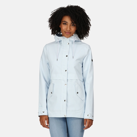 Regatta blue and white striped jacket clearance