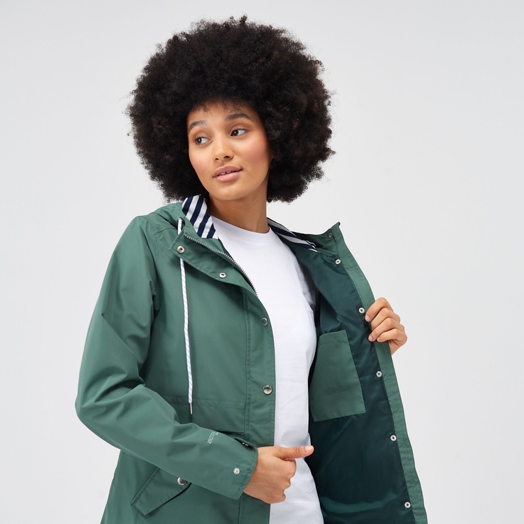 Women s Bayla Waterproof Rain Jacket Dark Forest Green