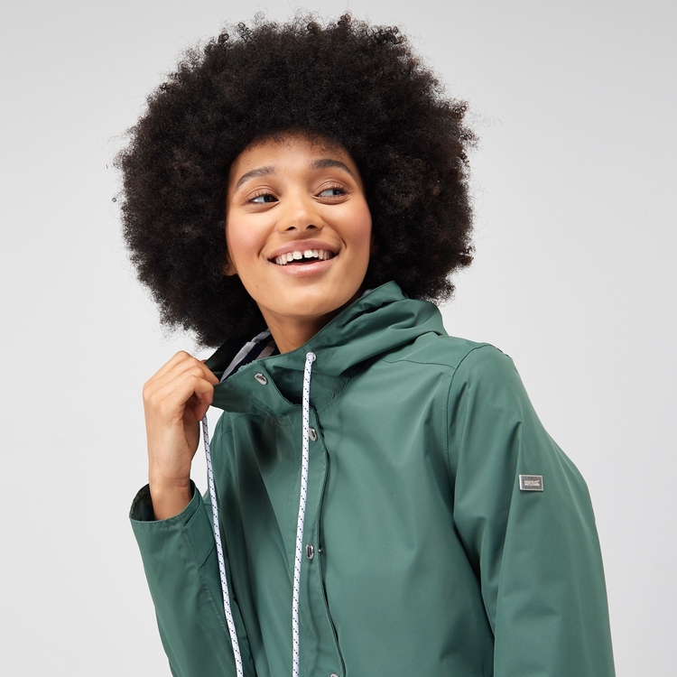 Women s Bayla Waterproof Rain Jacket Dark Forest Green