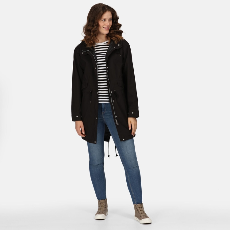 Women s alerie long shop length waterproof festival jacket