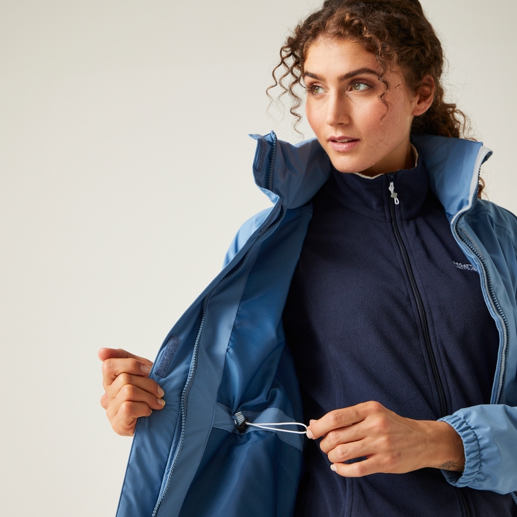 Women's Sagano Waterproof Jacket Coronet Blue White