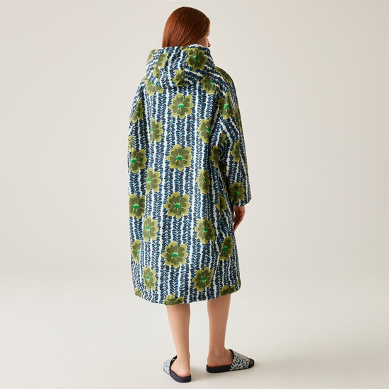 Orla Kiely - Płaszcz damski plażowy wodoodporny Changing Robe Zielony