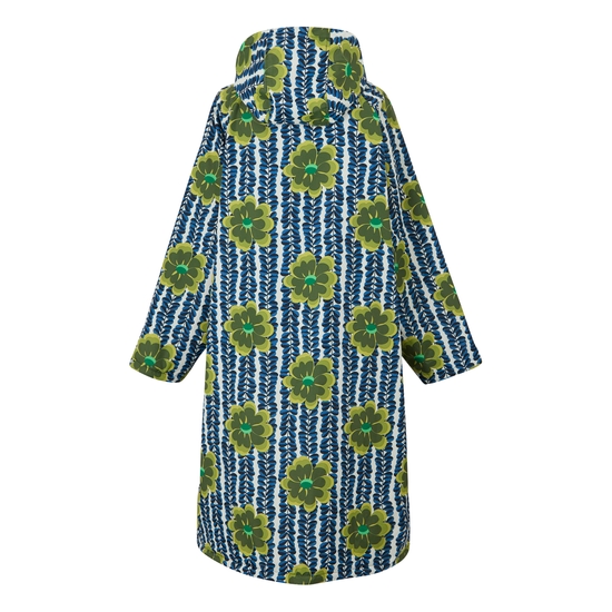 Orla Kiely - Płaszcz damski plażowy wodoodporny Changing Robe Zielony