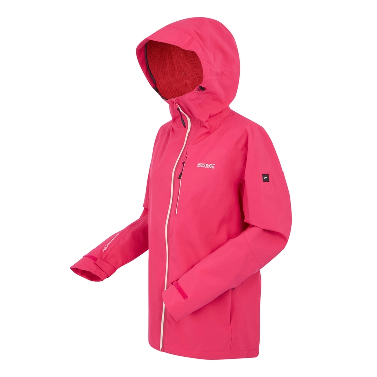 Veste Softshell Imperméable Et Respirante Pour Femme | Légère, Capuche Amovible, Coupe-vent | Parfaite Pour Randonnée Et Ville | Taille XL, Rose