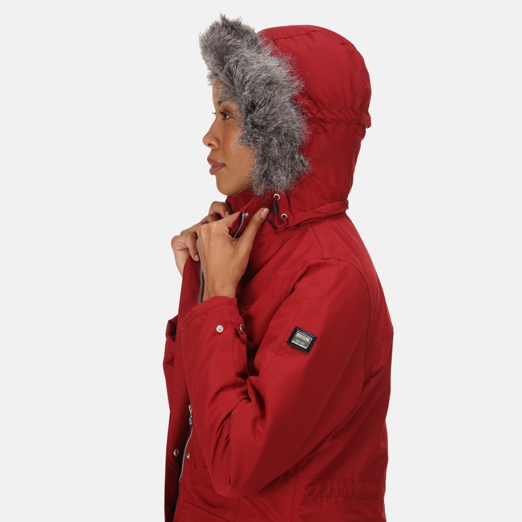 Women's lumexia ii waterproof insulated parka jacket rumba red new arrivals