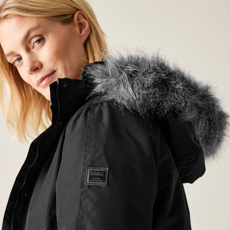 Puffer Jacket Lumexia Ii Waterproof Insulated Parka Jacket Black