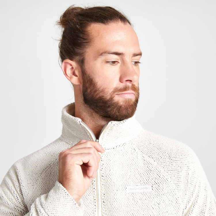 Men s Cason Half Zip Ecru Craghoppers ROW