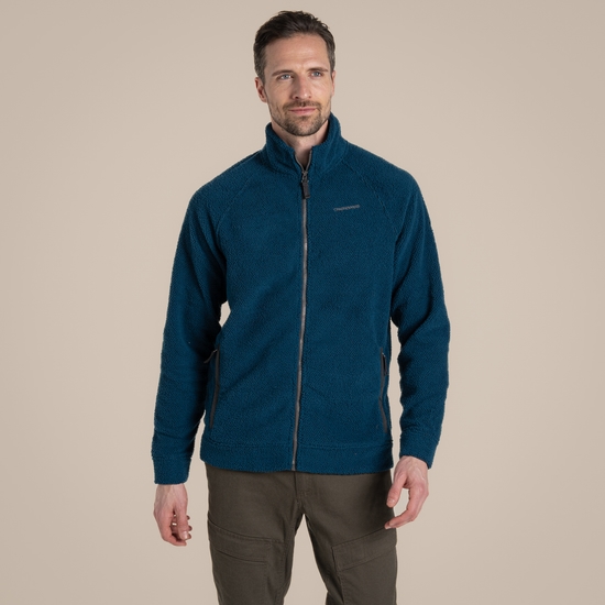 Men's Karlton Full Zip Fleece - Tourmaline Blue | Craghoppers UK Men's Karlton Full Zip Fleece - Tourmaline Blue | Craghoppers UK