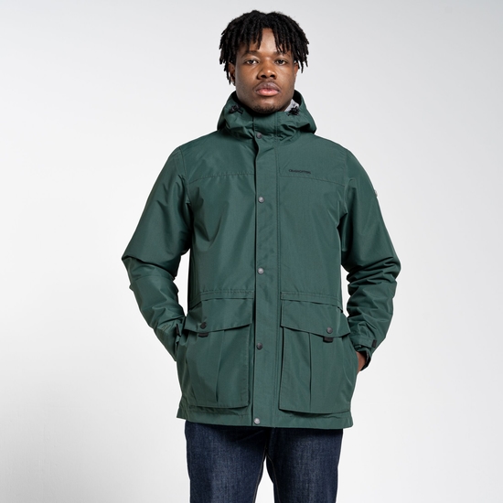 Men's Dylan Waterproof Jacket - Spruce Green | Craghoppers UK