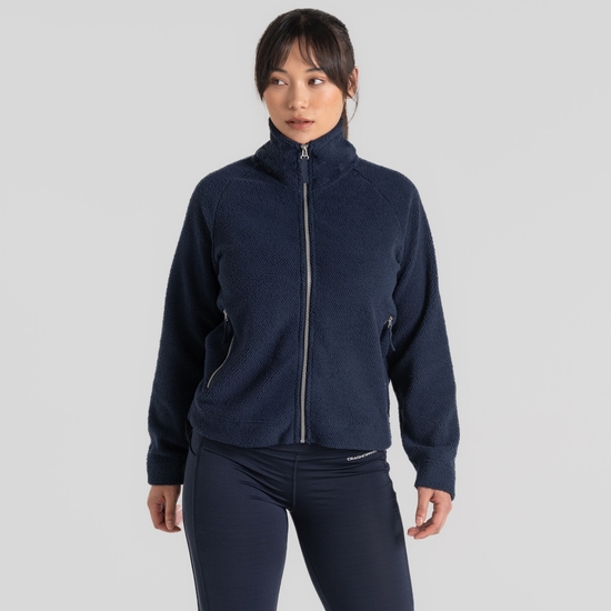 Women's Raya Full Zip Fleece - Blue Navy | Craghoppers UK