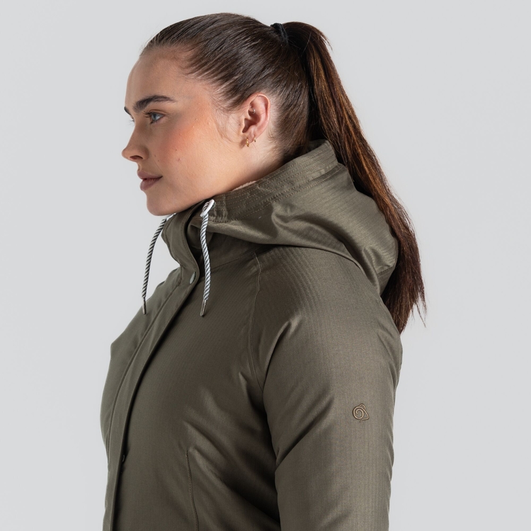 Olive waterproof jacket cheap