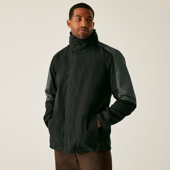 Men's Defender III Waterproof 3 In 1 Jacket Black Seal Grey