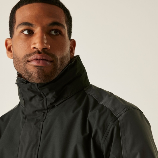 Men's Defender III Waterproof 3 In 1 Jacket Black Seal Grey