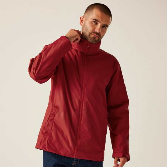 Men's Classic Waterproof 3 in 1 Jacket Classic Red Black