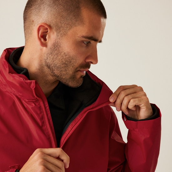 Men's Classic Waterproof 3 in 1 Jacket Classic Red Black