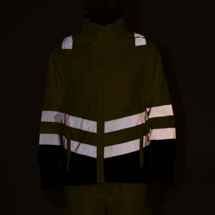 Renegade 2XL Yellow Rain Coat with Corduroy Collar UK