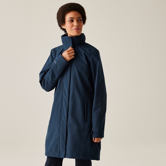 Women's Longline Kingsley in Jacket Navy