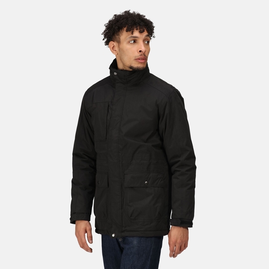 Men's Darby III Waterproof Insulated Parka Jacket - Black | Regatta UK