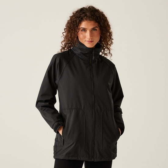Women s Hudson Fleece Lined Jacket Black Regatta UK