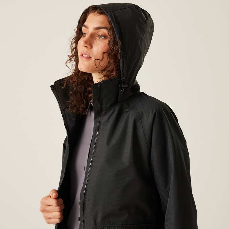 Women s Hudson Fleece Lined Jacket Black