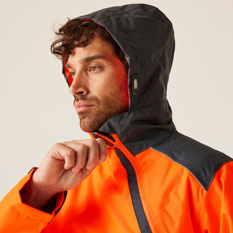 Men's Hi-Vis Waterproof Insulated Reflective Overhead Bomber